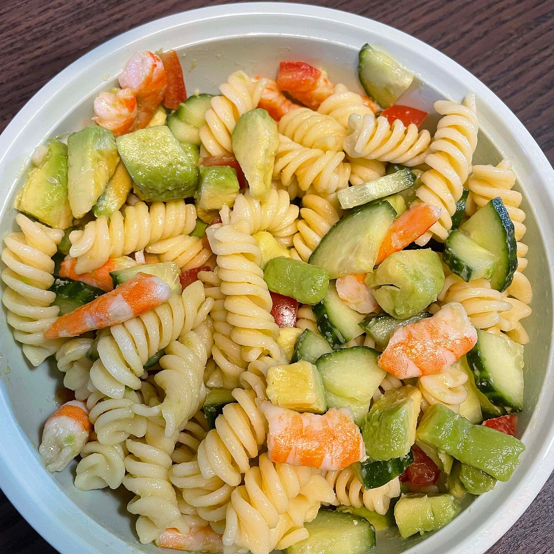 Salade de pâte aux crevettes