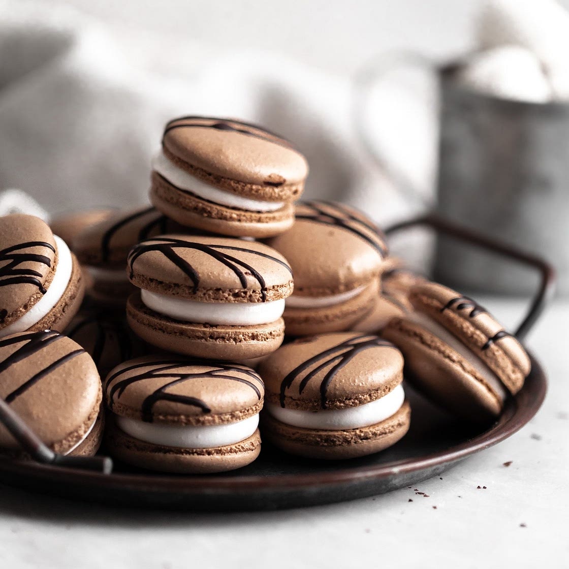 Hot Chocolate Macarons