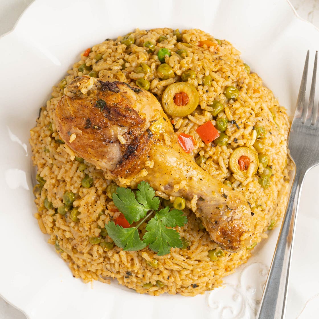 Authentic Puerto Rican Arroz Con Pollo