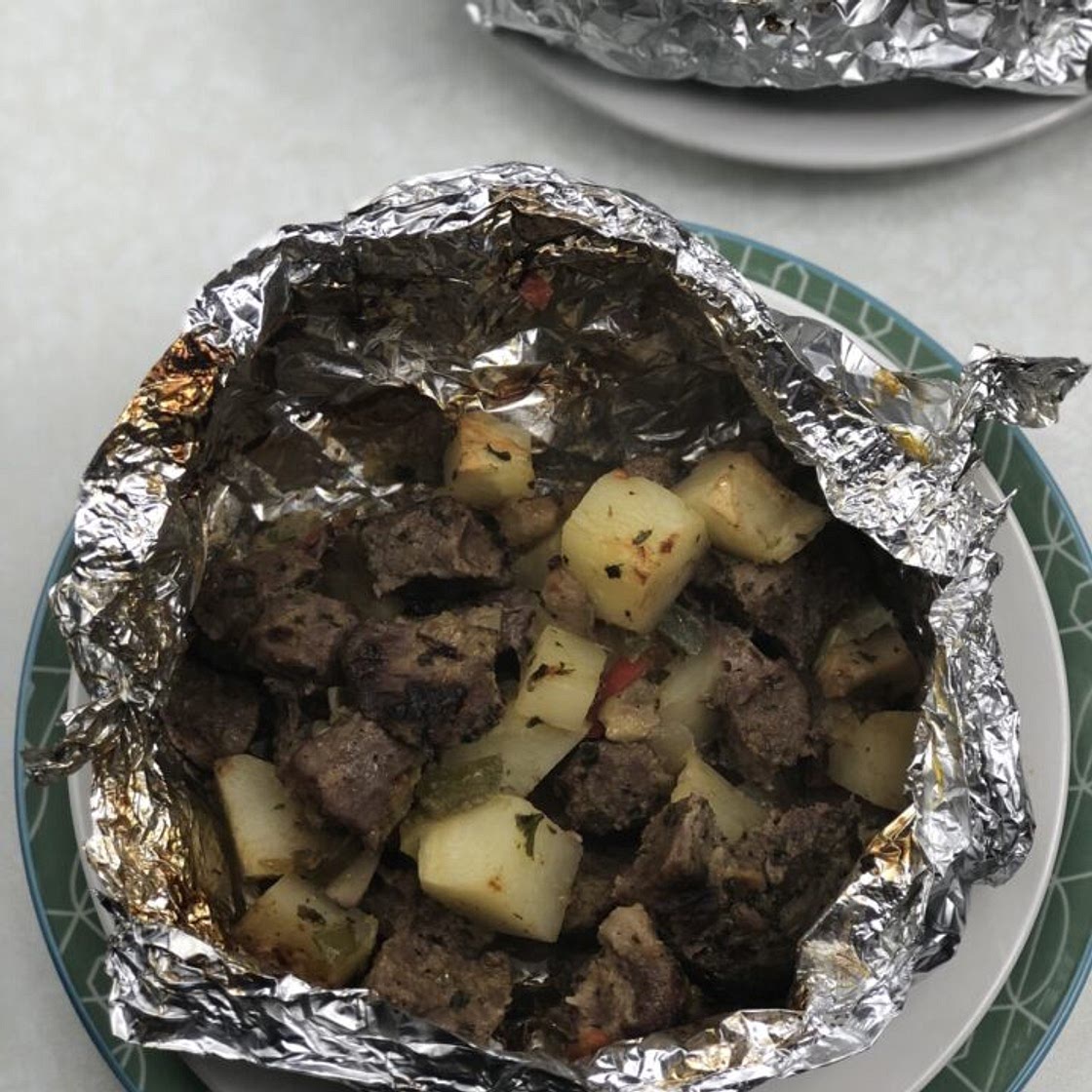 Air Fryer Steak Hobo Dinner Recipe