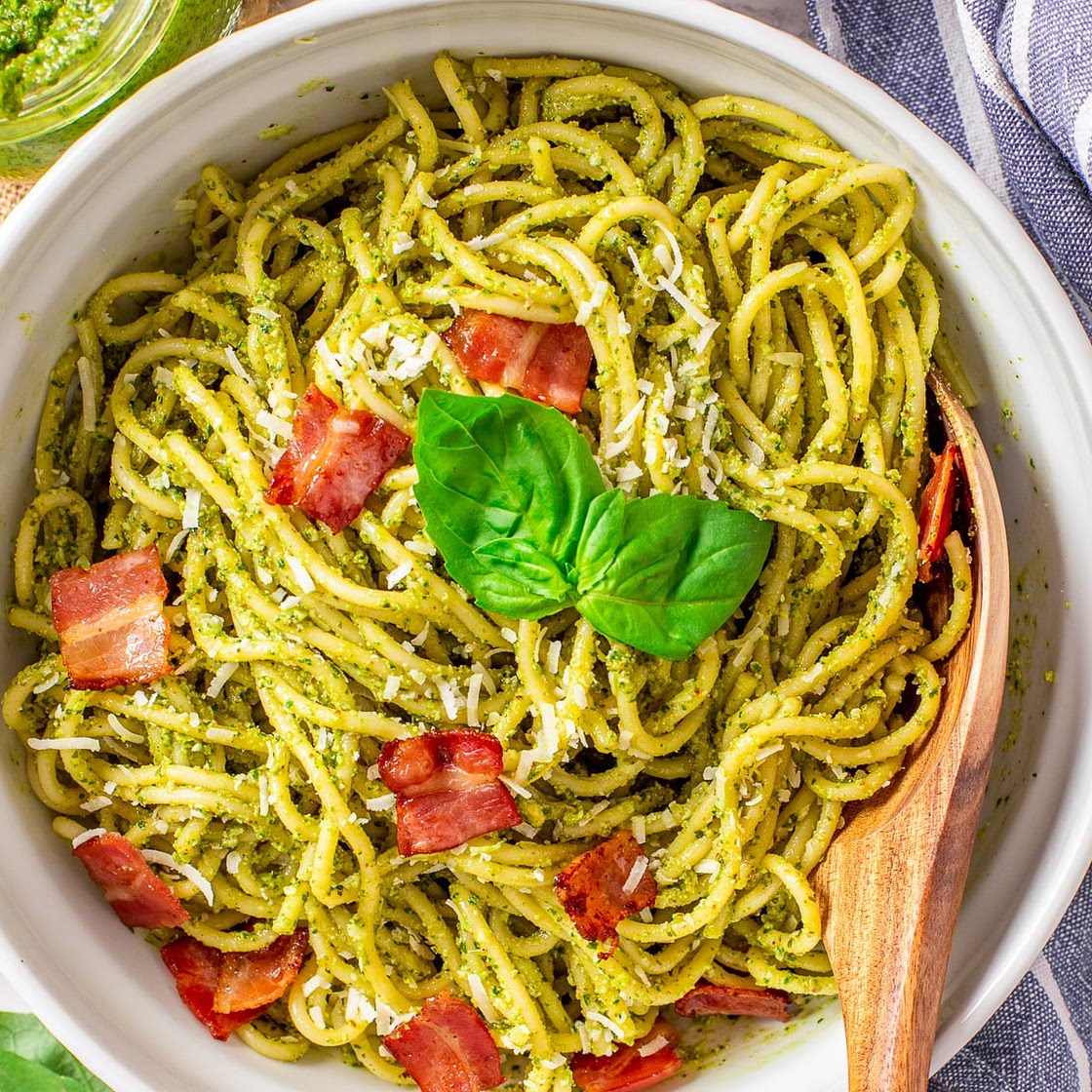 Bacon Pesto Pasta