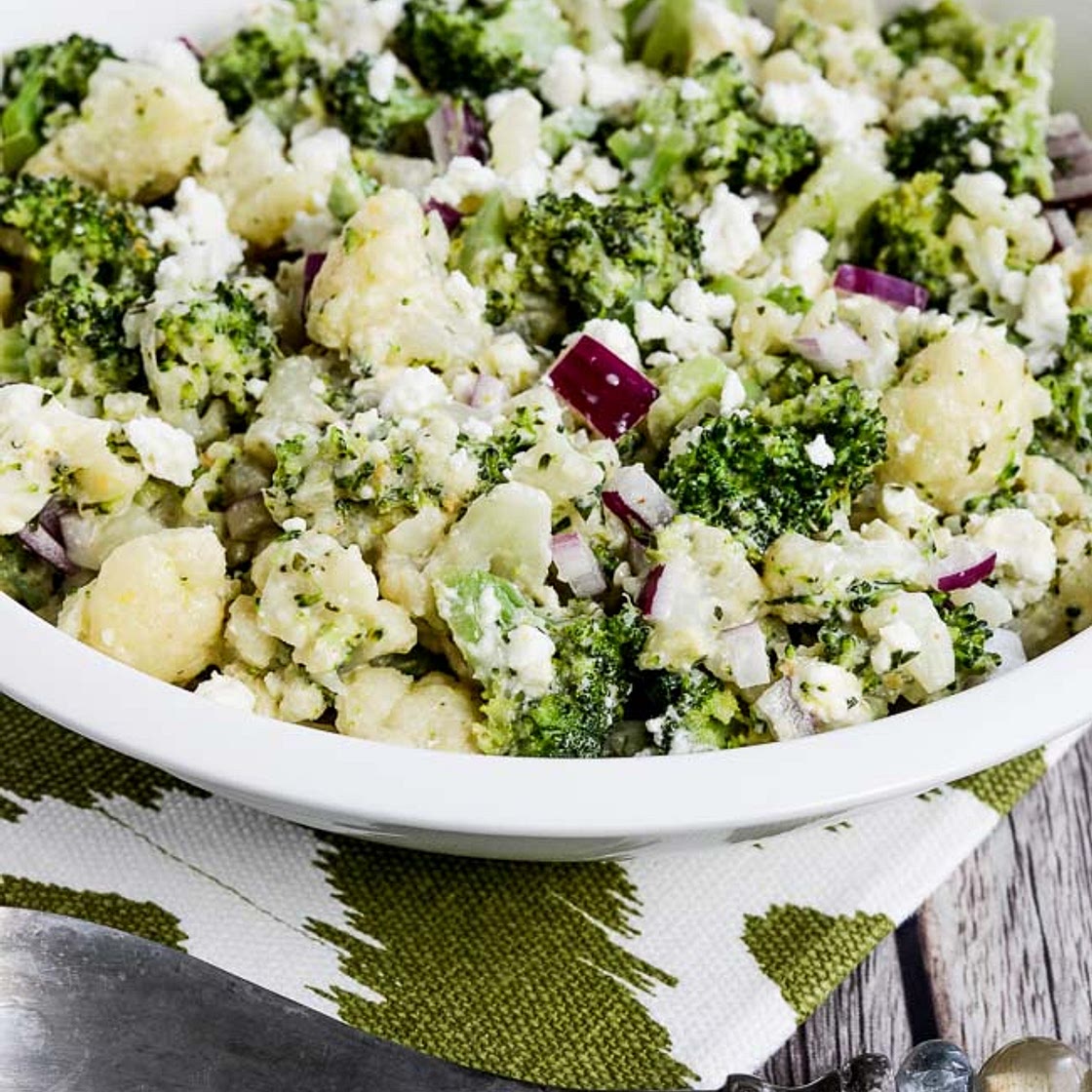 Broccoli and Cauliflower Salad