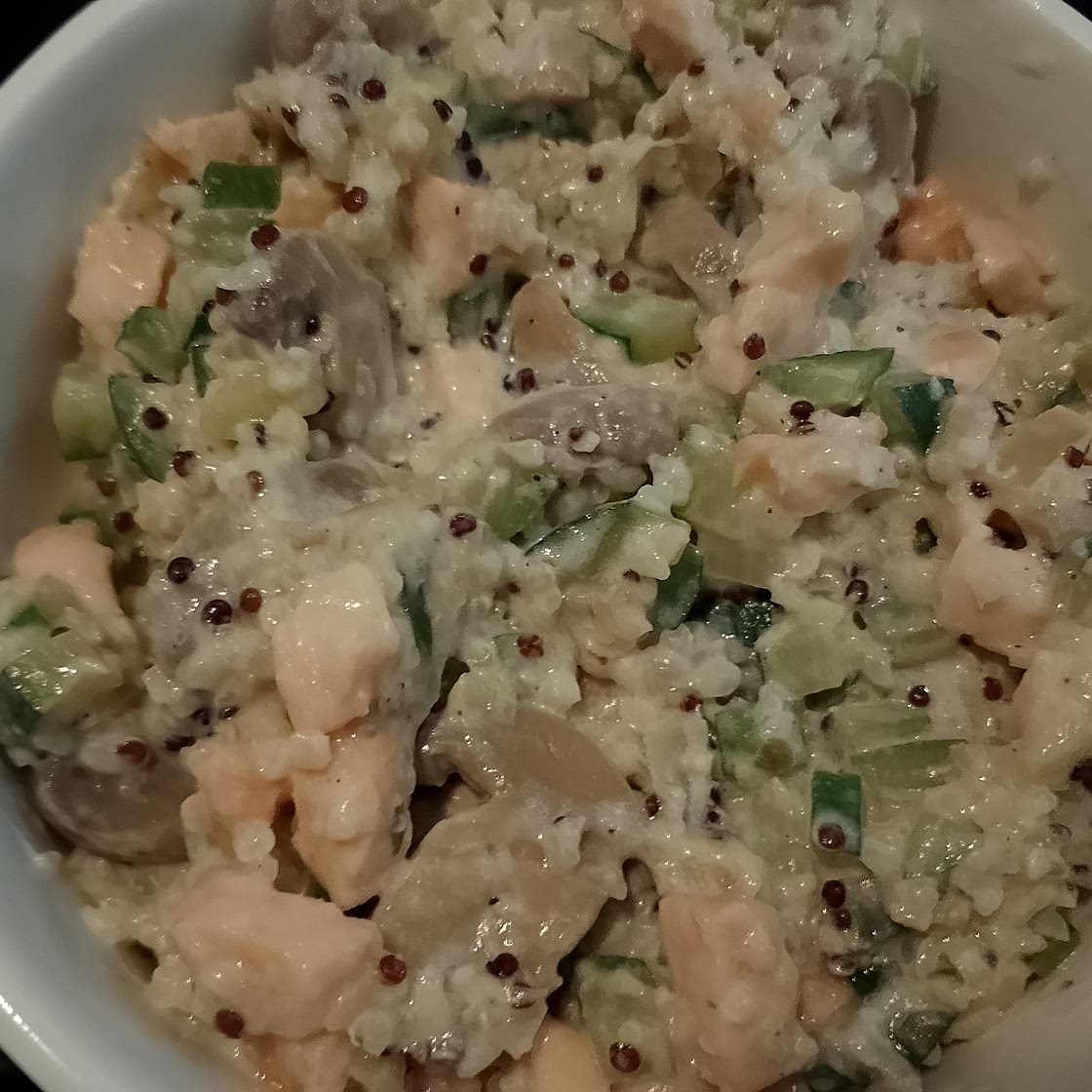 Gratin de quinoa à la crème