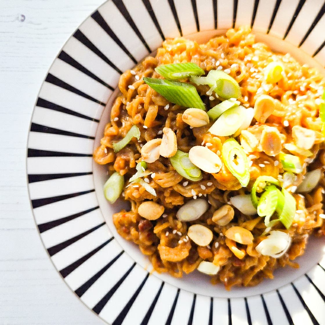 Quick 5 Minute Satay Peanut Butter Instant Noodles