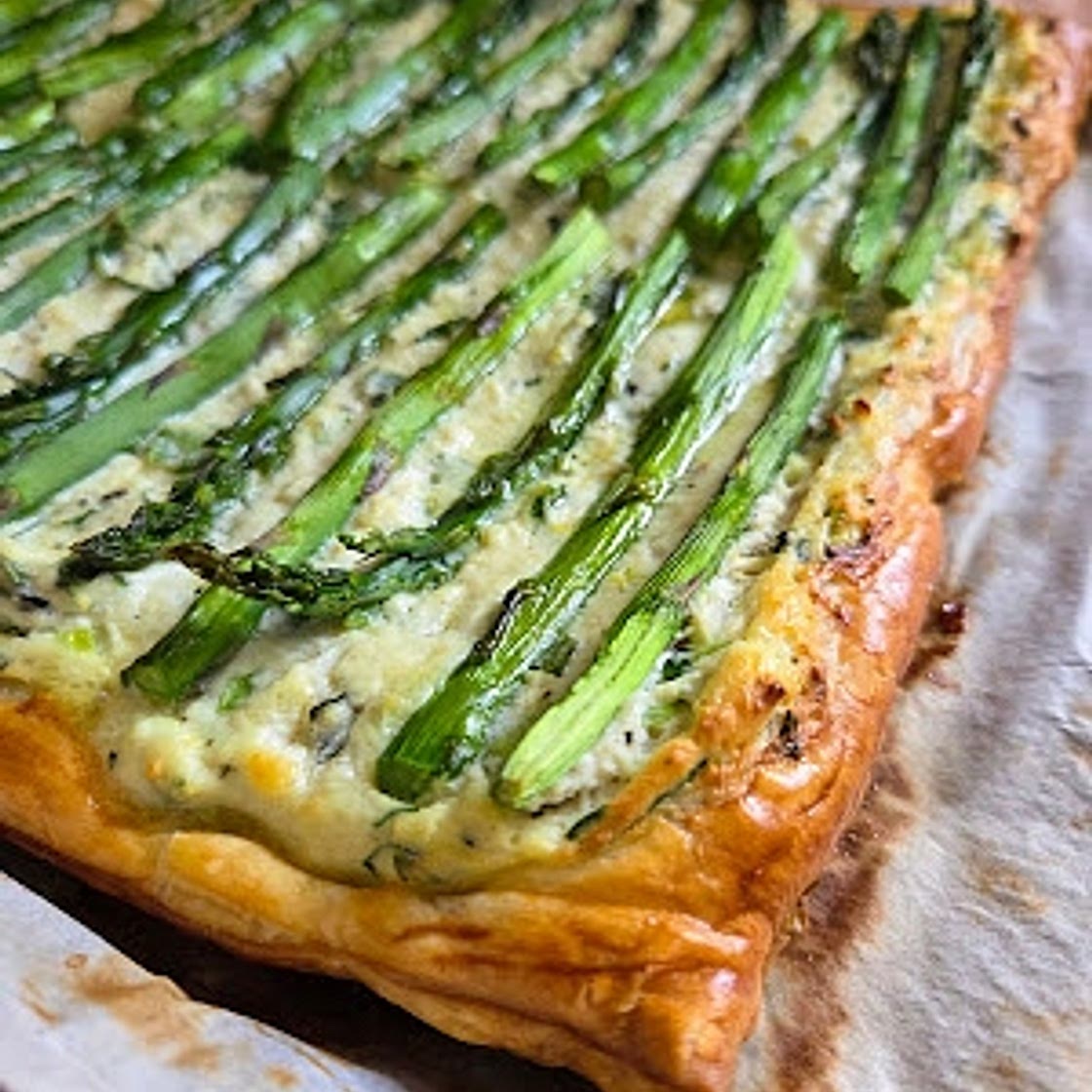 Ricotta Asparagus Tart