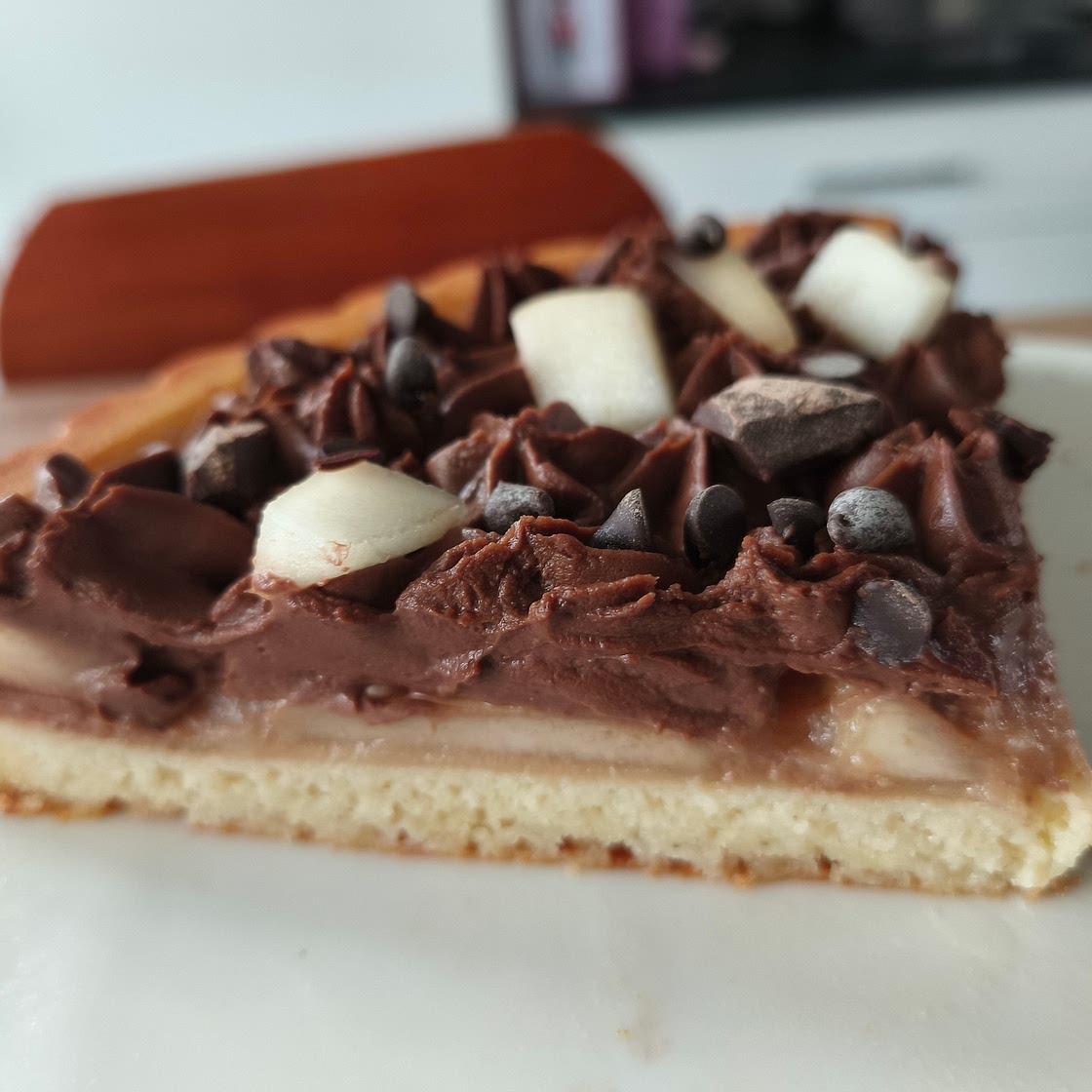 Tarte poire chocolat