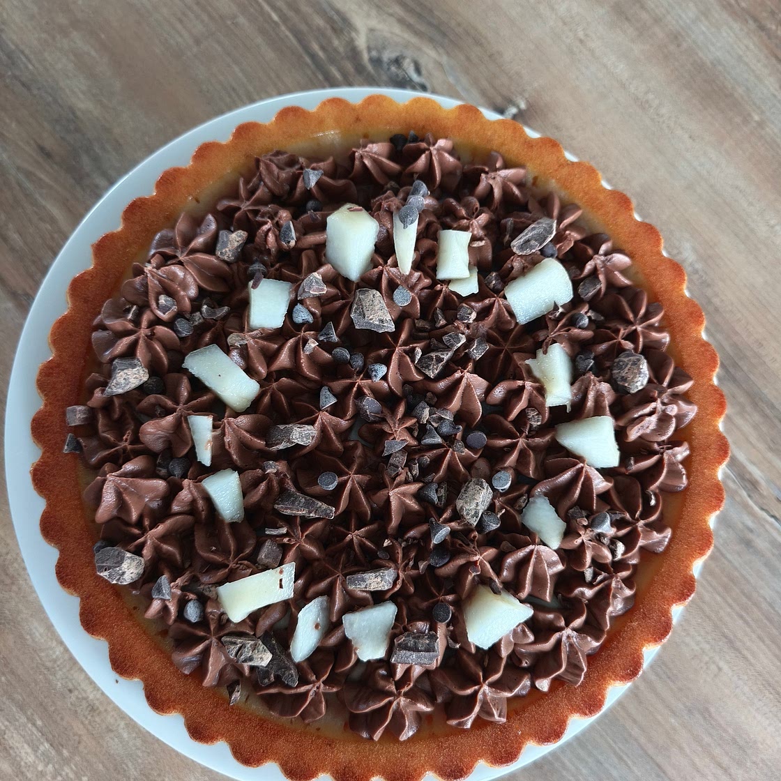 Tarte poire chocolat
