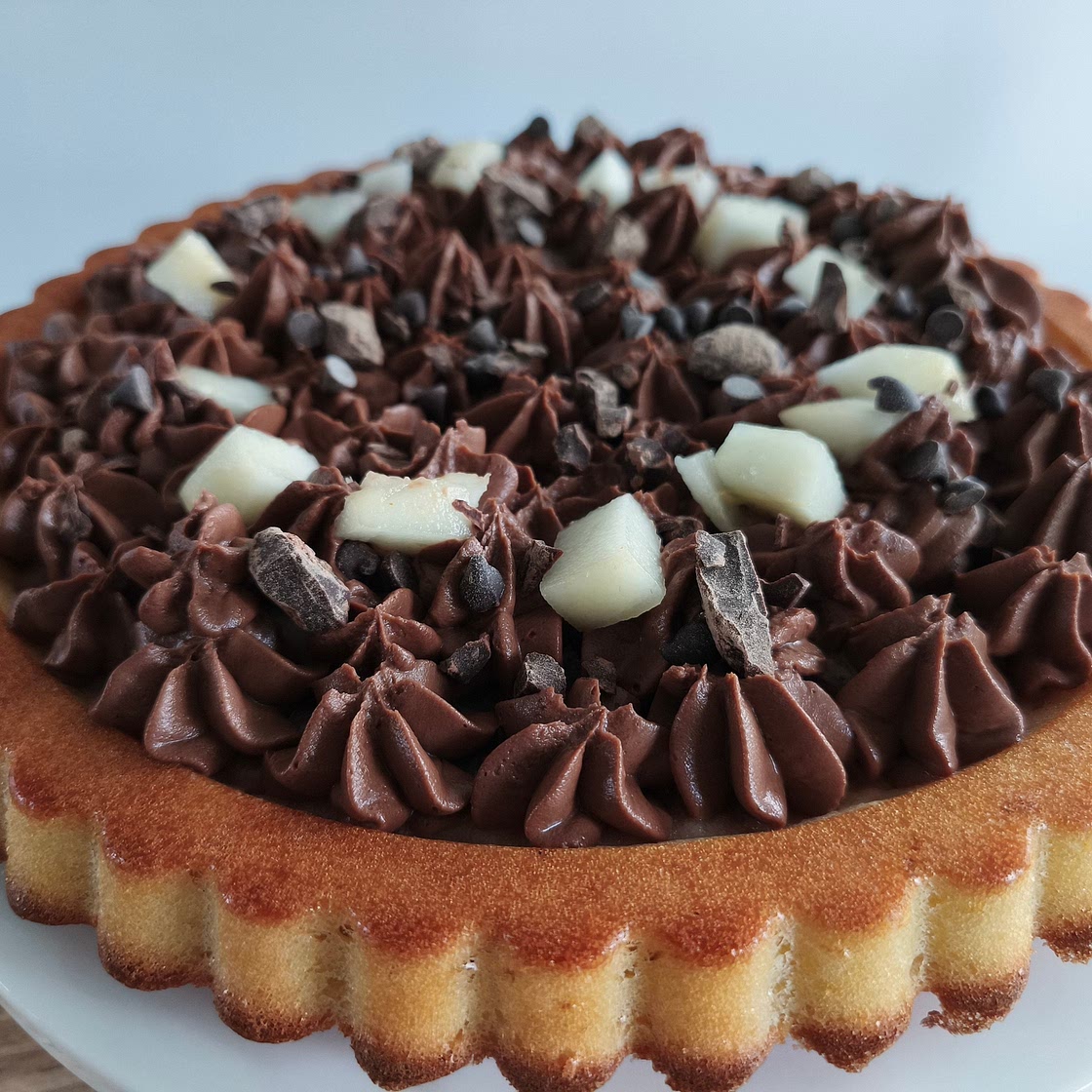 Tarte poire chocolat