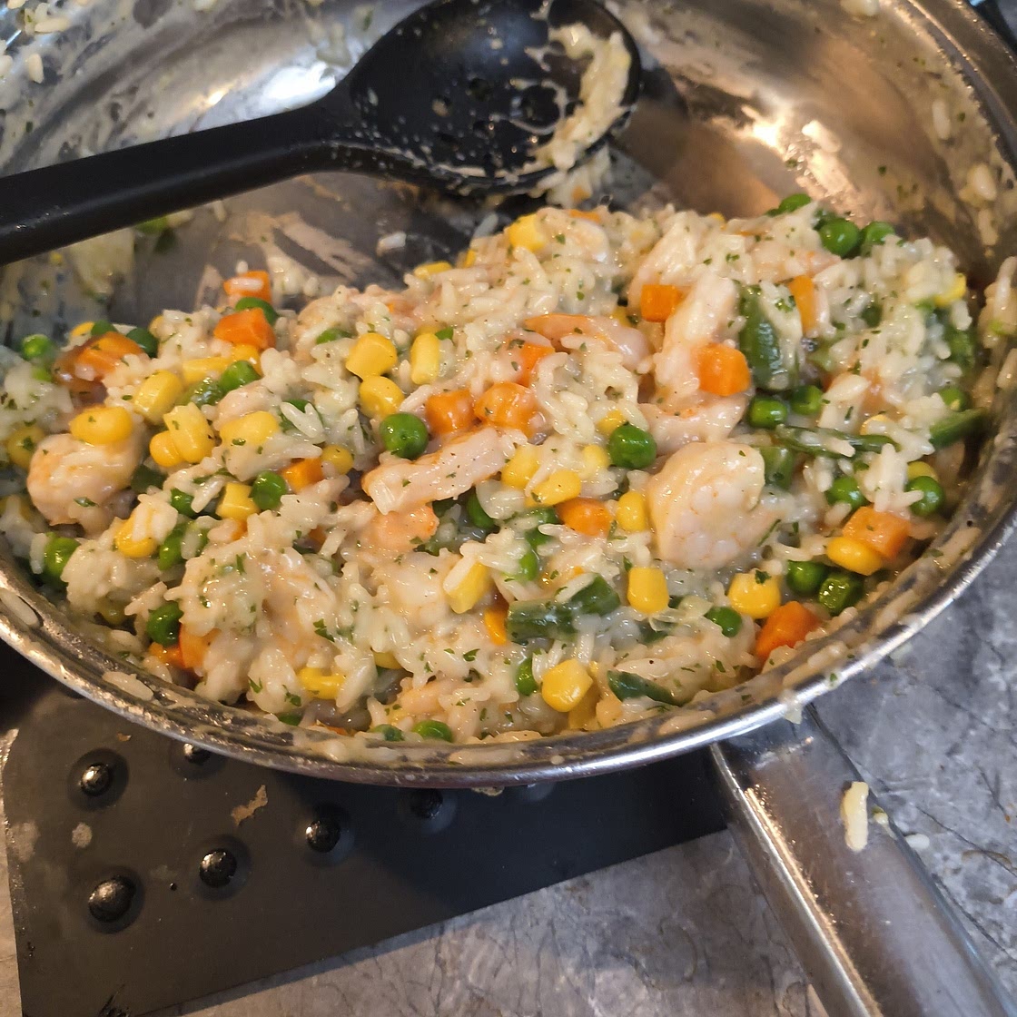 Shrimp, Peas and Rice