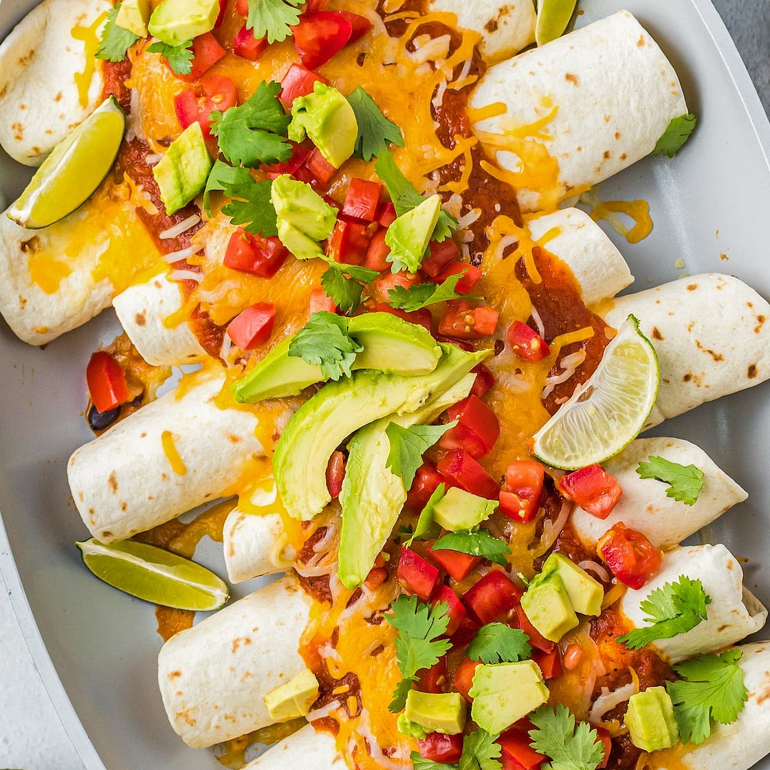 Adobo Chicken Enchiladas