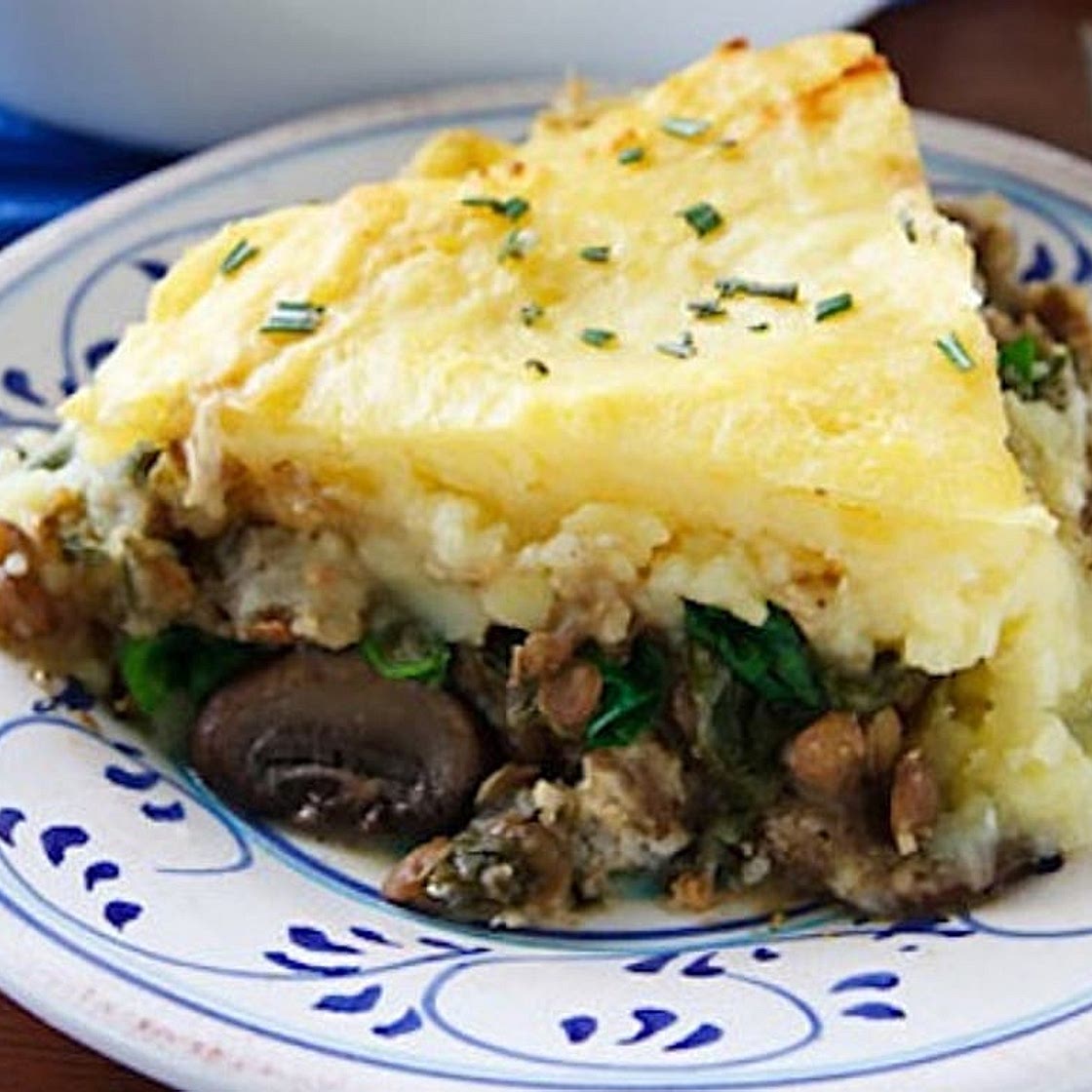 Lentil and Mushroom Shepherd’s Pie
