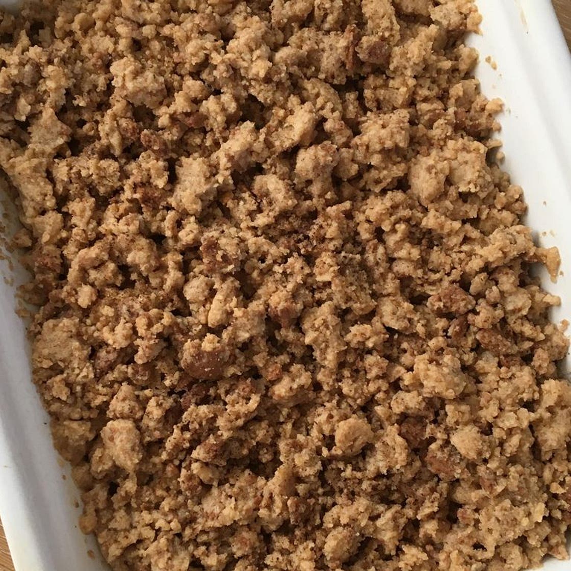 Crumble banane spéculoos
