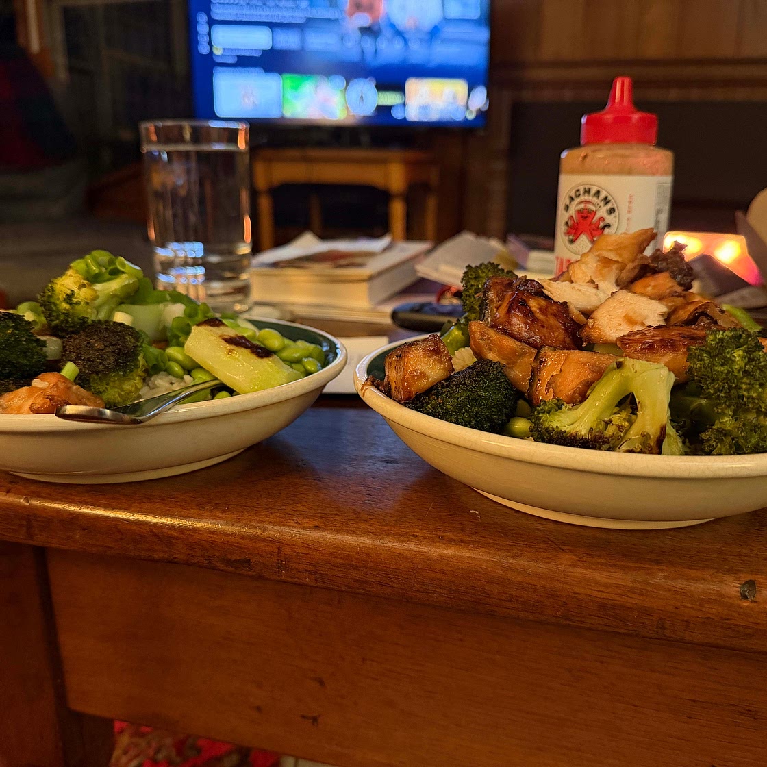 USE Asian salmon broccoli bowls
