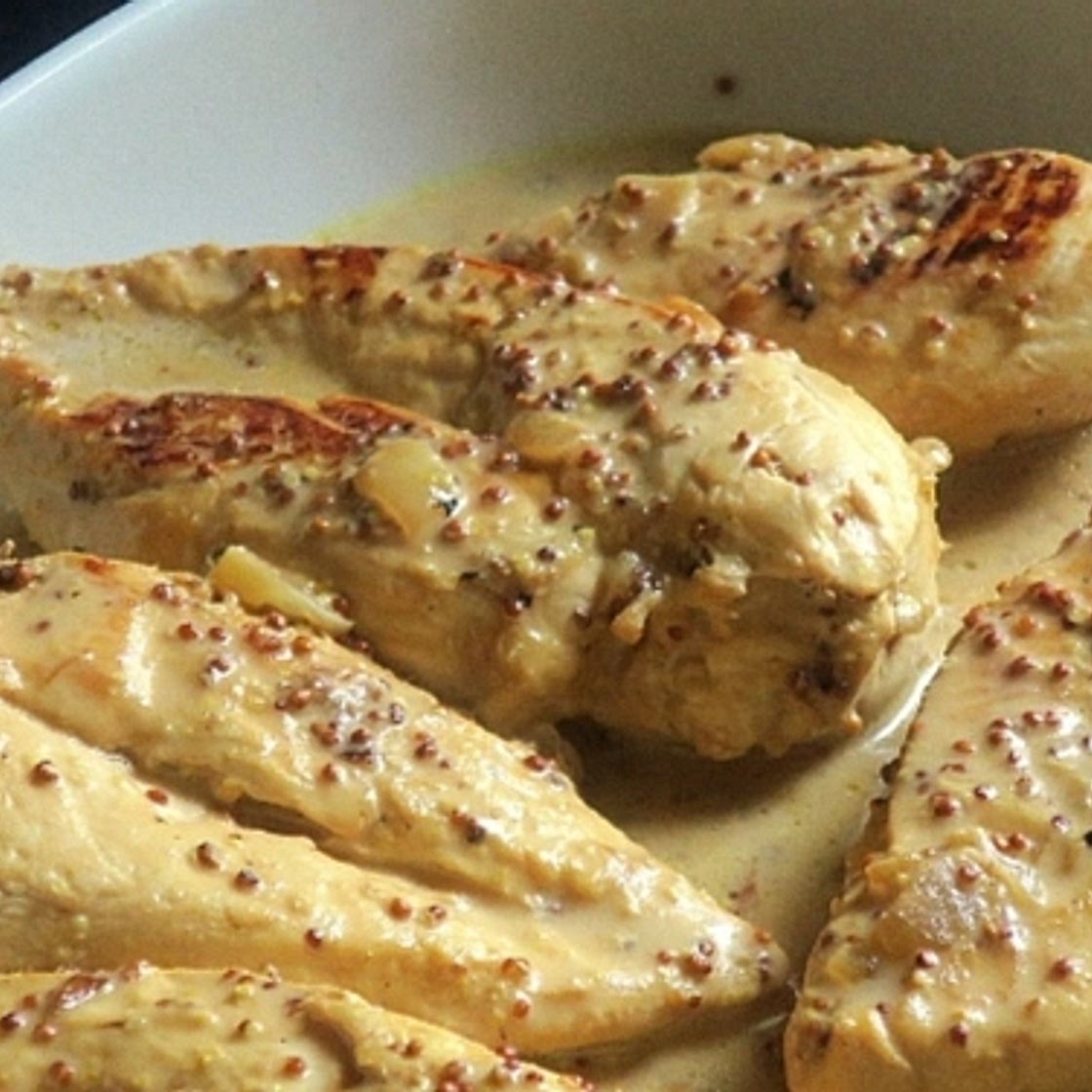 Poulet à la moutarde à l'ancienne au Cookeo