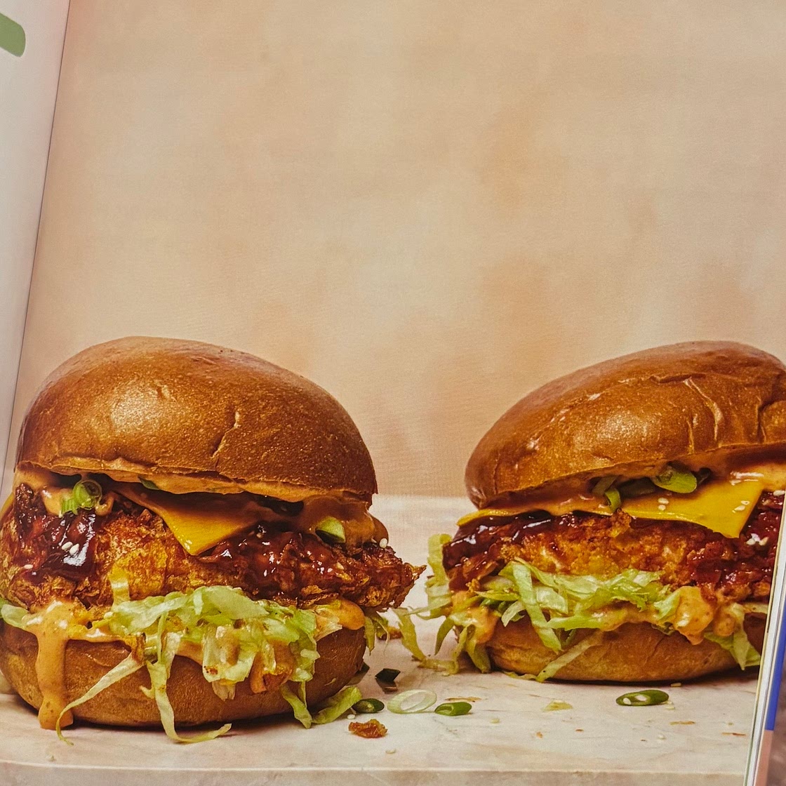 Gochujang Crispy BBQ Chicken Burgers