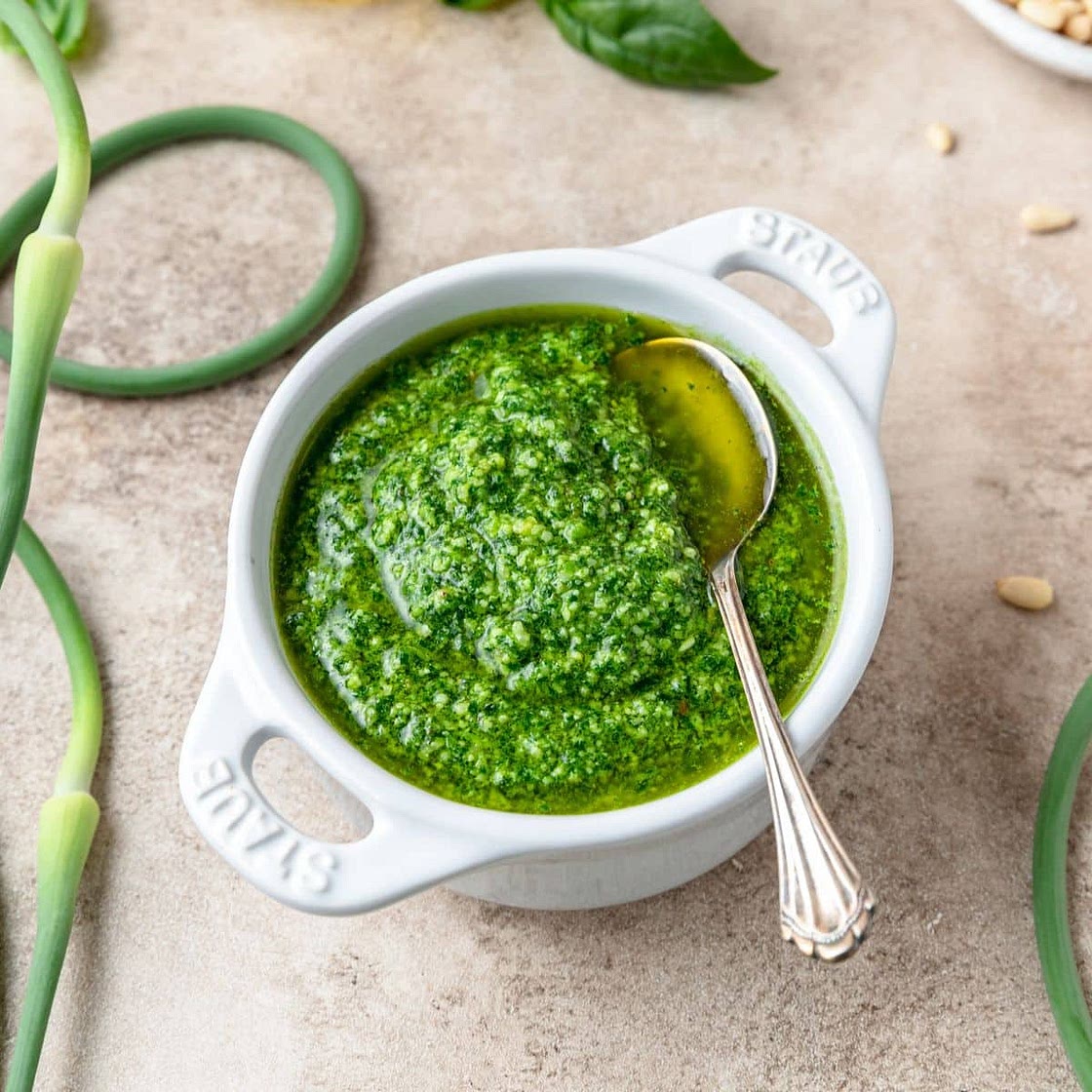 Garlic Scape Pesto