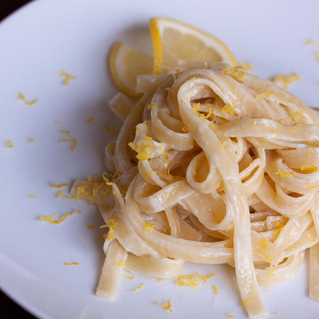 Fettuccine with Lemon Mascarpone Sauce