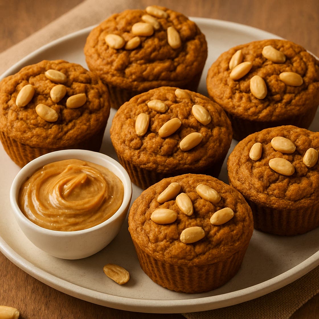 Pumpkin Peanut Butter Protein Muffins