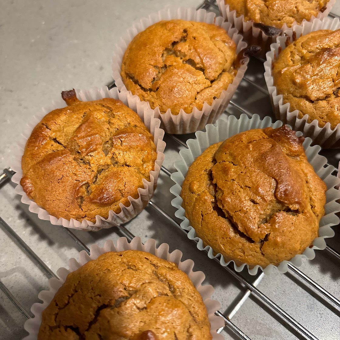 Pumpkin Peanut Butter Protein Muffins