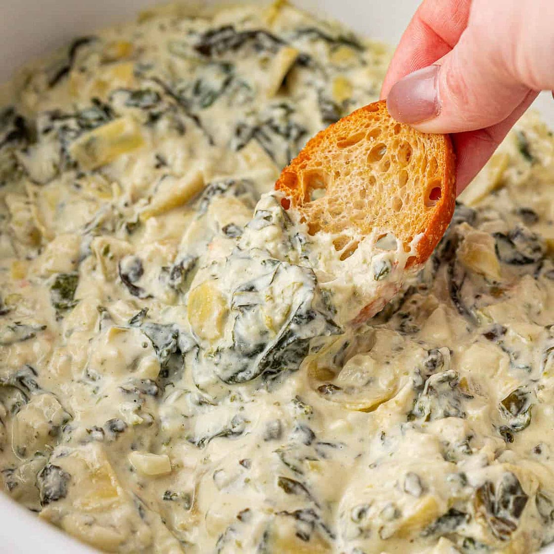 Crock Pot Spinach Artichoke Dip