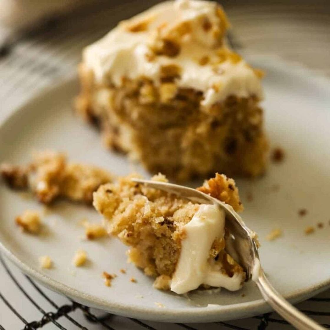 Banana Cake with Cream Cheese Frosting Recipe