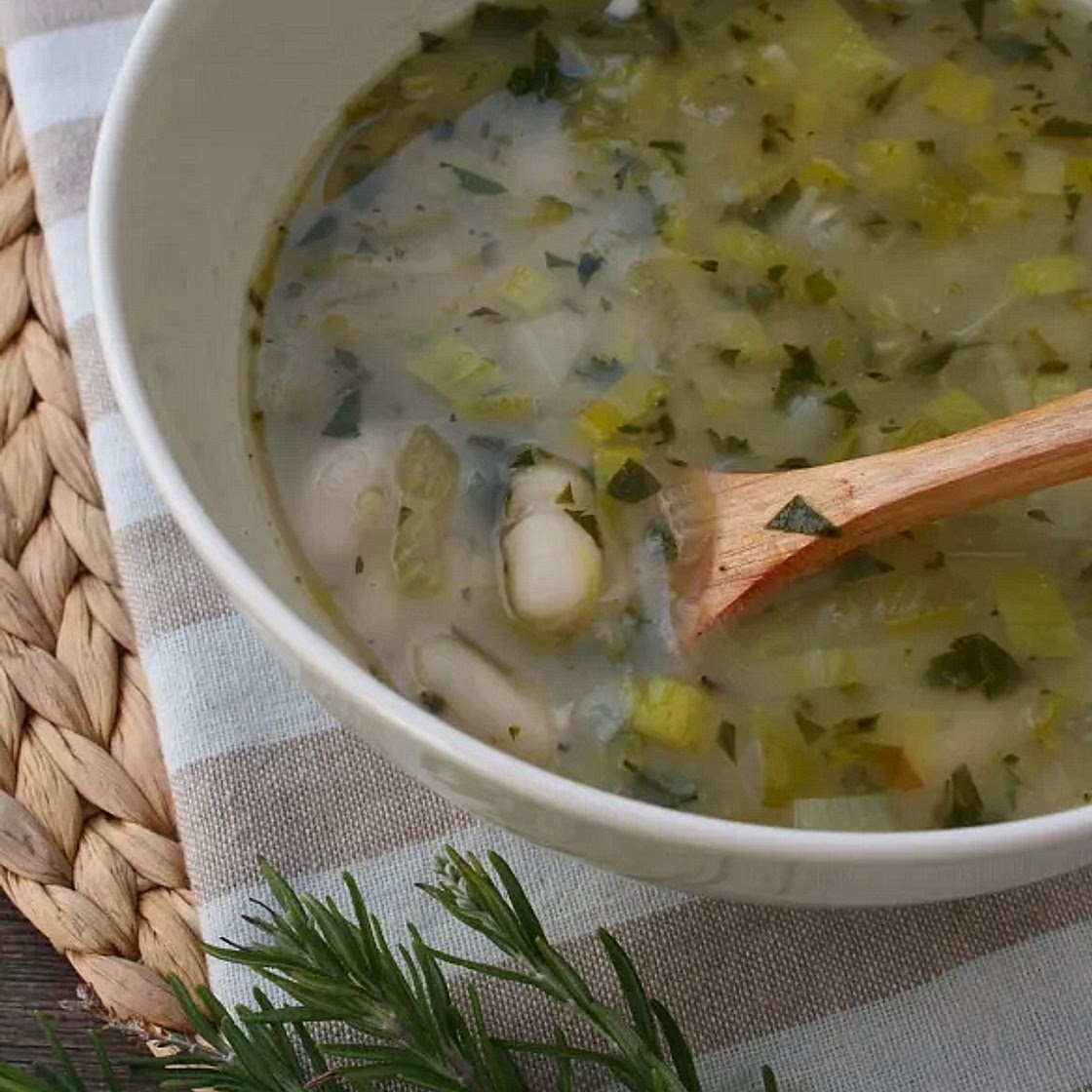 Rosemary, Leek and Bean Soup