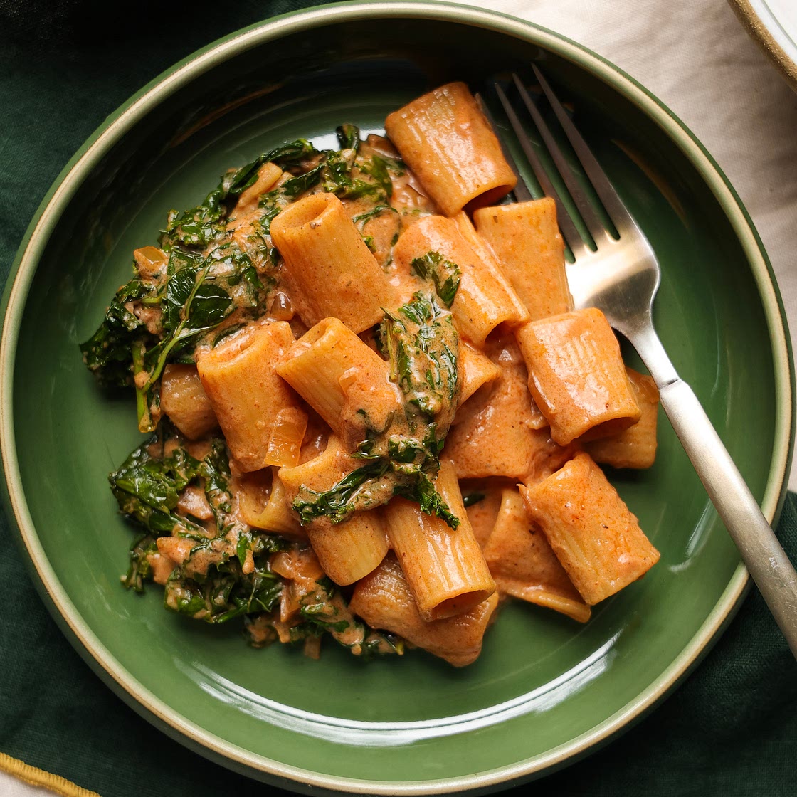Creamy Tofu Pasta with Kale
