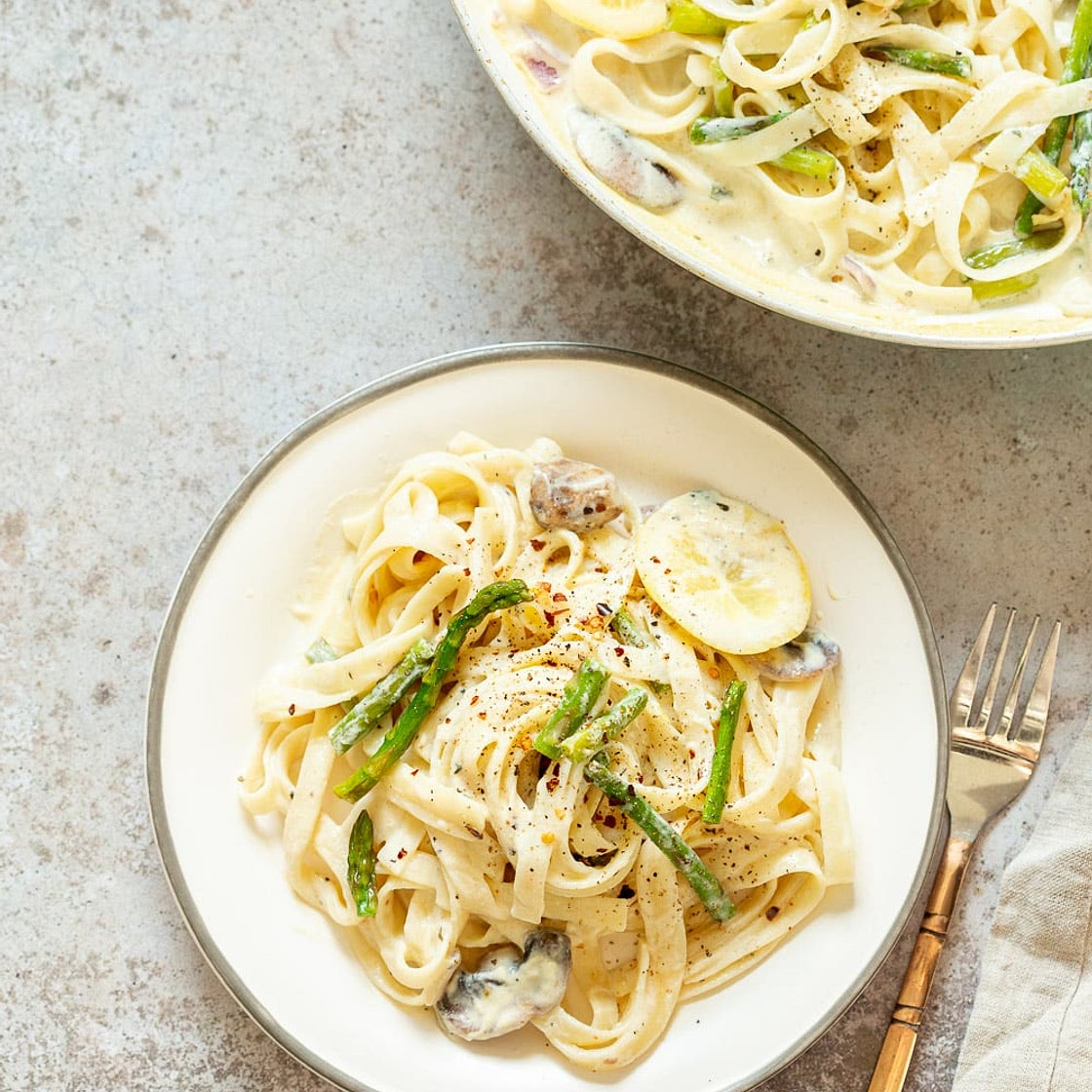 Vegan Lemon Asparagus Pasta