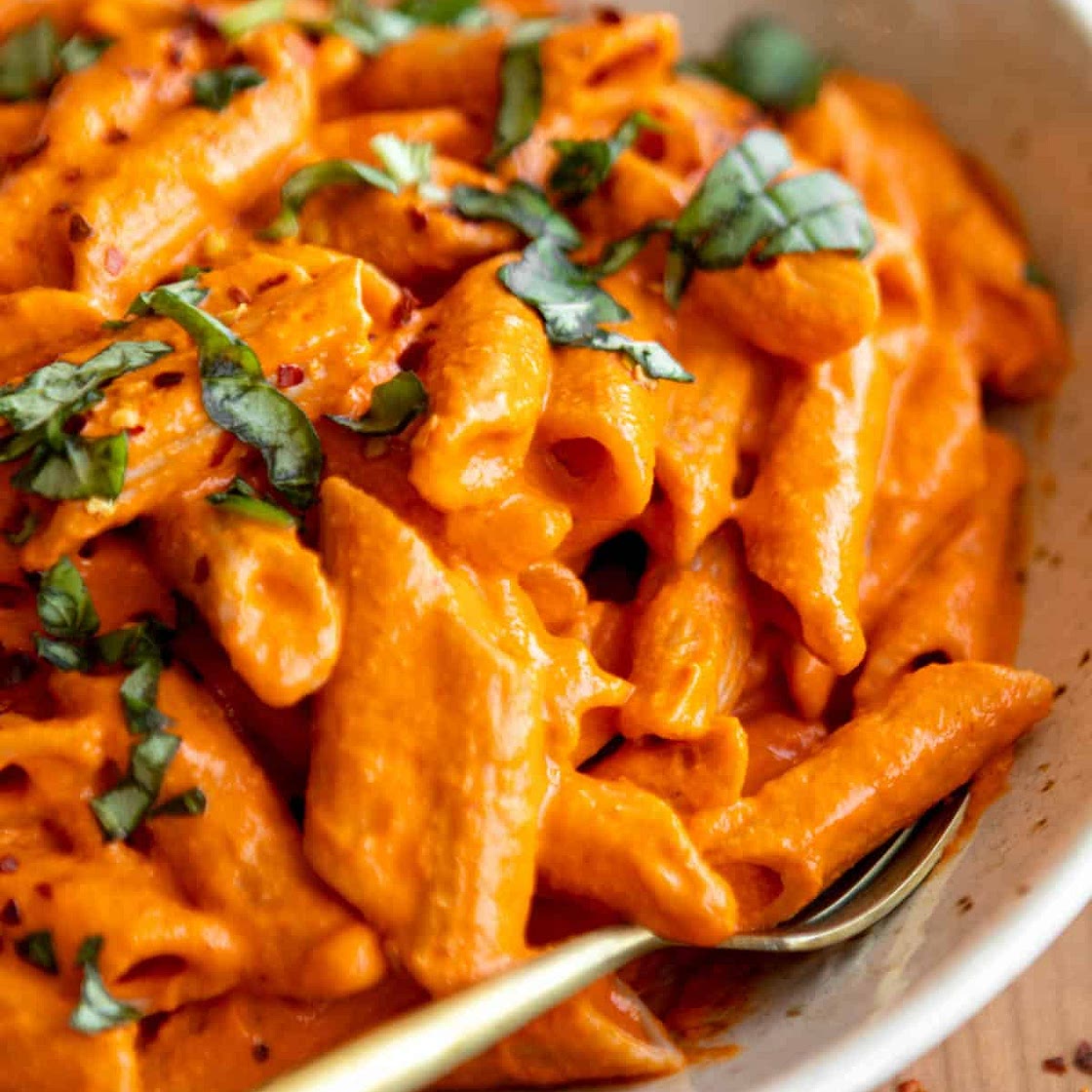 Spicy Red Pepper Vodka Pasta