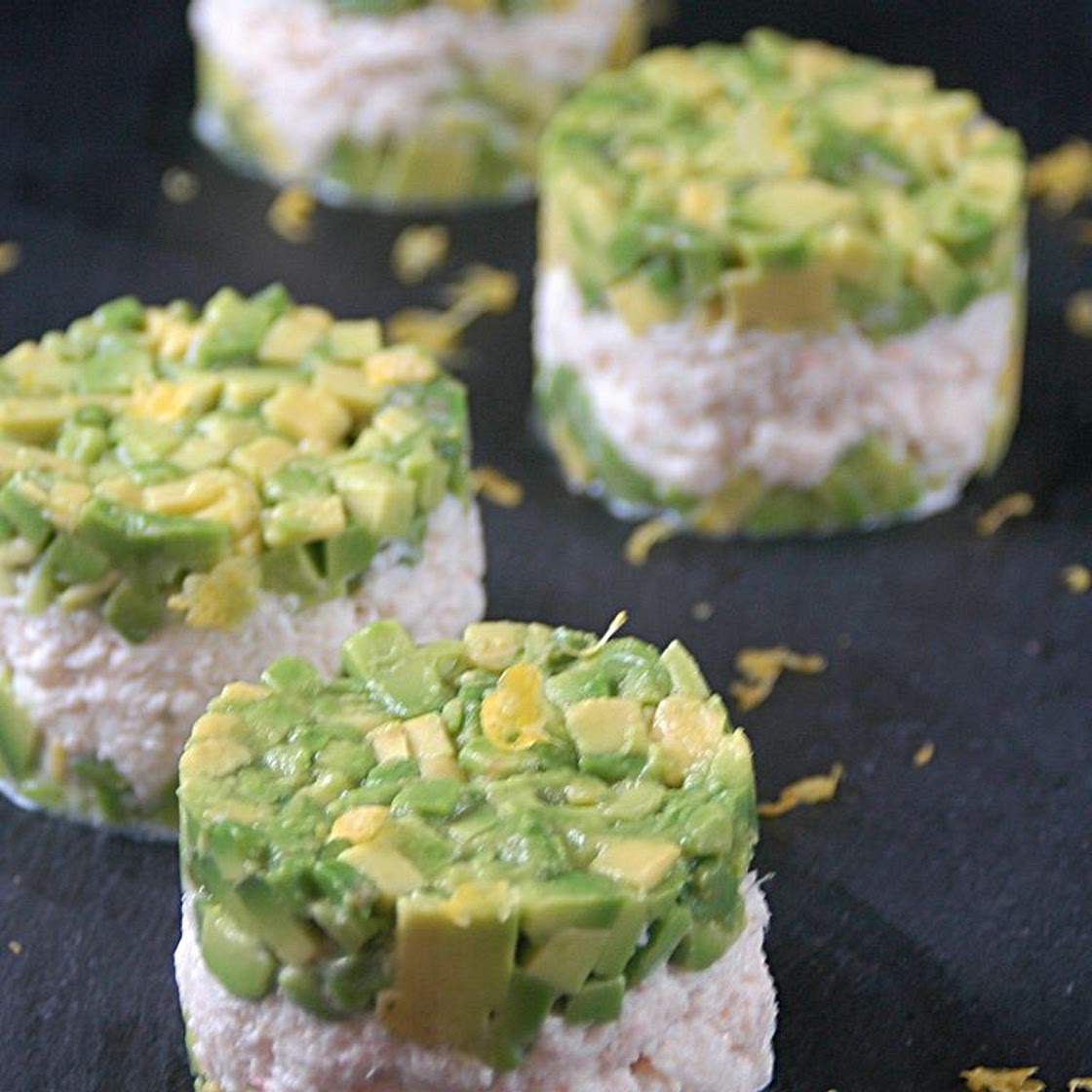 Tartare d'avocat au crabe