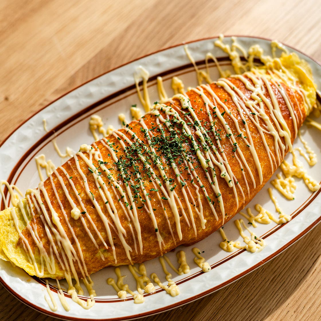 Cheese Crusted Omurice
