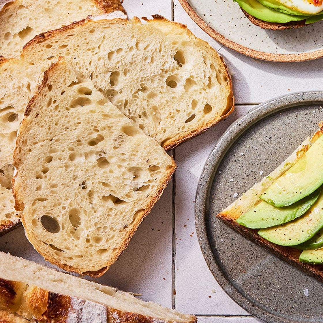 No-Knead Sourdough Bread