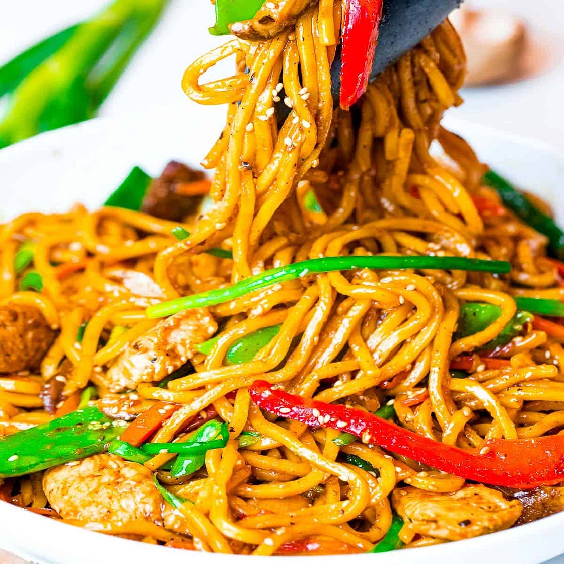 The Best Chicken Lo Mein