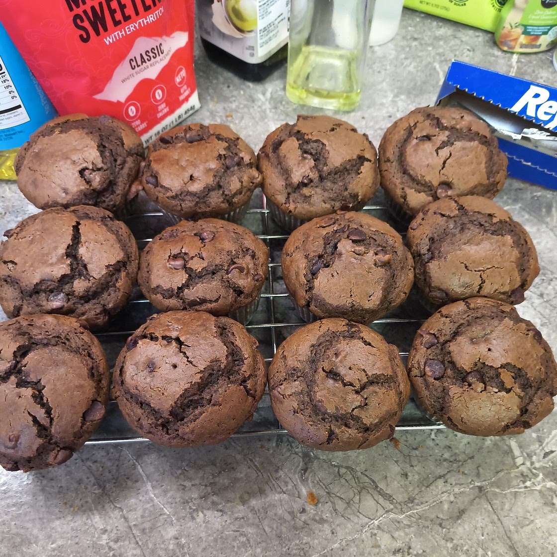 Double Chocolate Chip Muffins