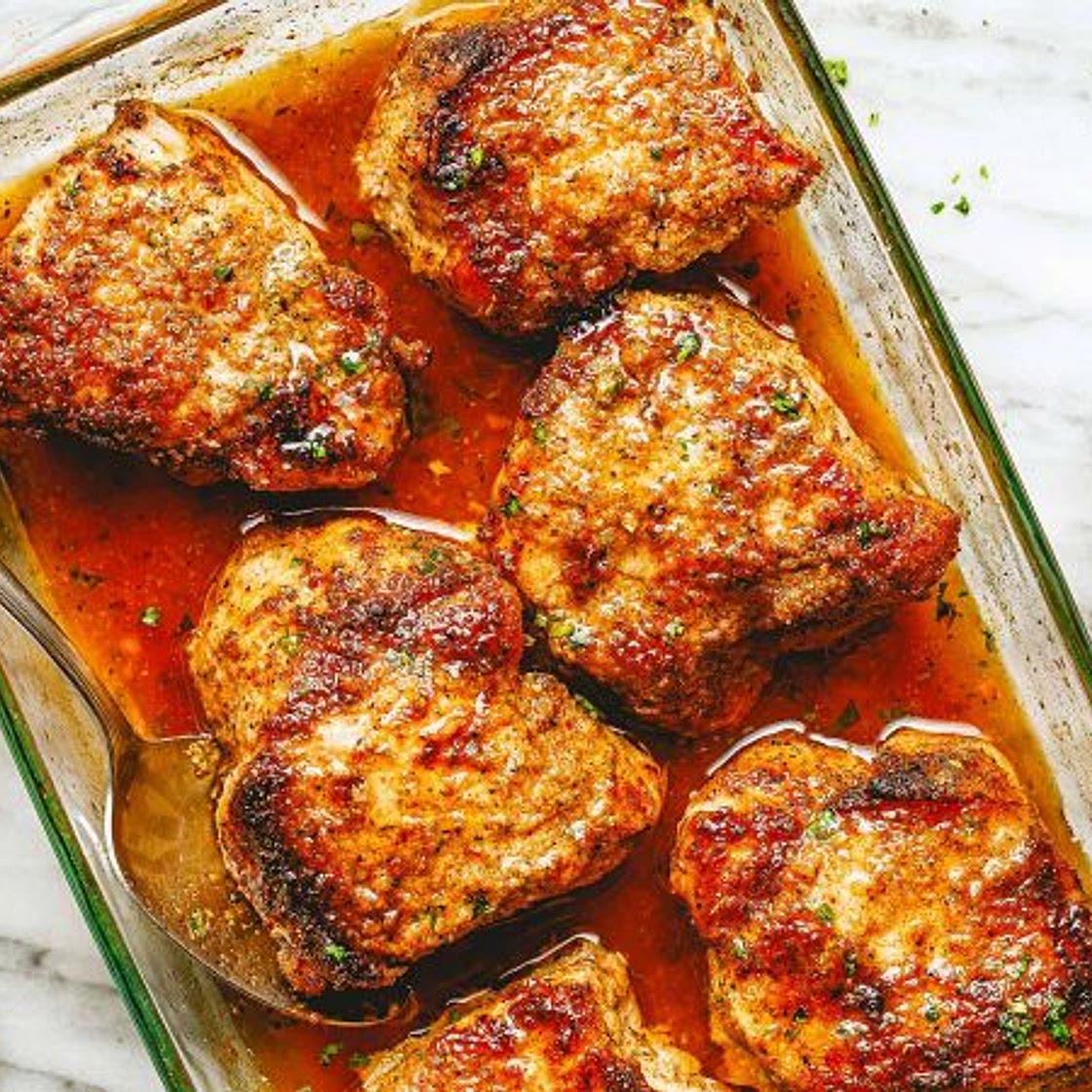 Garlic Mushrooms Chicken Casserole with Parmesan