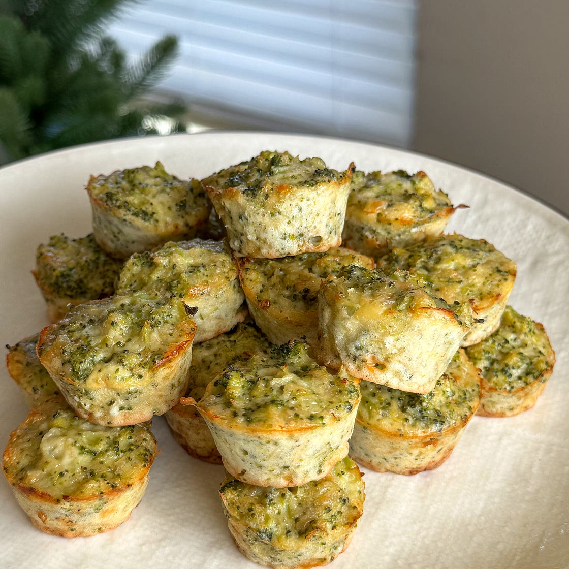 Broccoli Cheese Mini Muffins