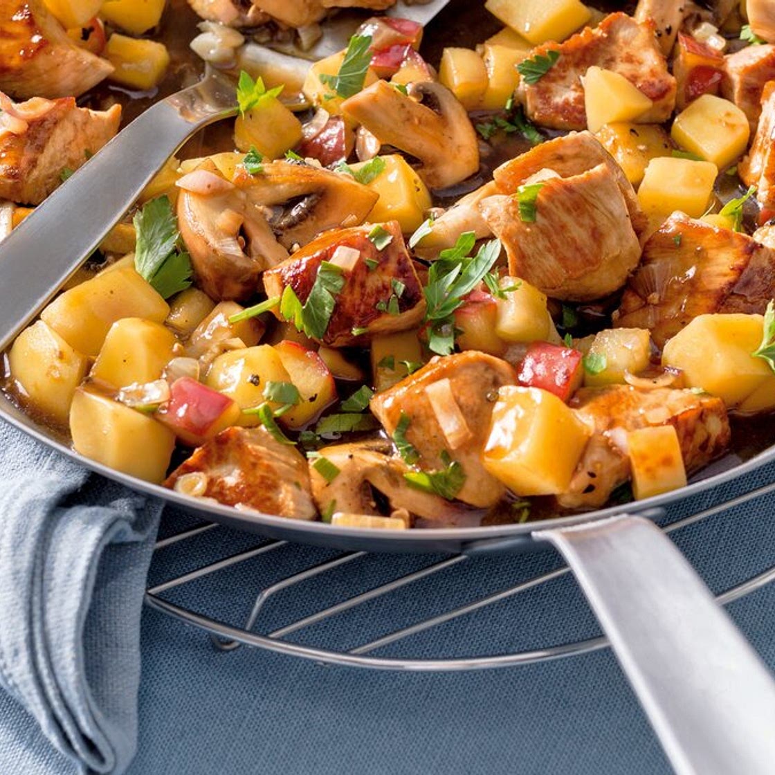 Kartoffelpfanne mit Filet