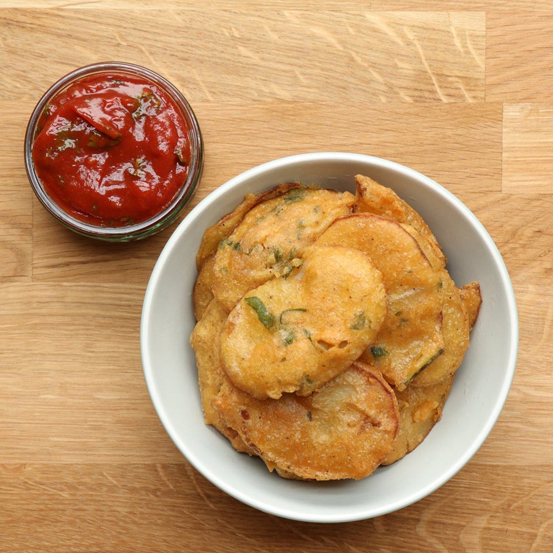 Potato Bhajias Recipe by Tasty