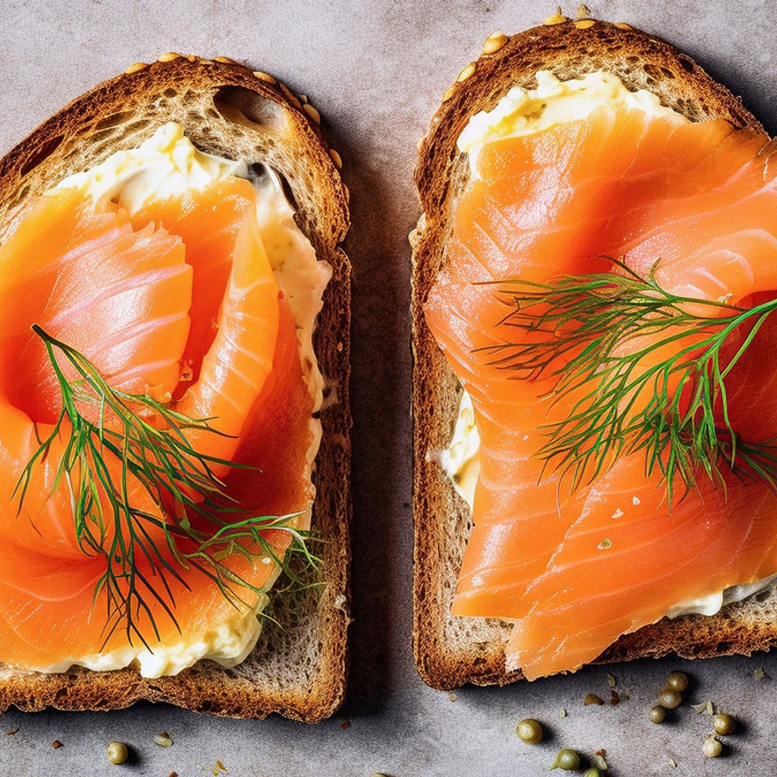 Toasts saumon fumé, mascarpone