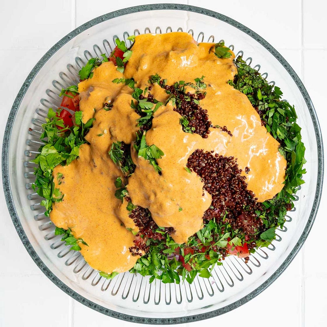 Creamy Harissa Sauce (Oil-Free Harissa Dressing)