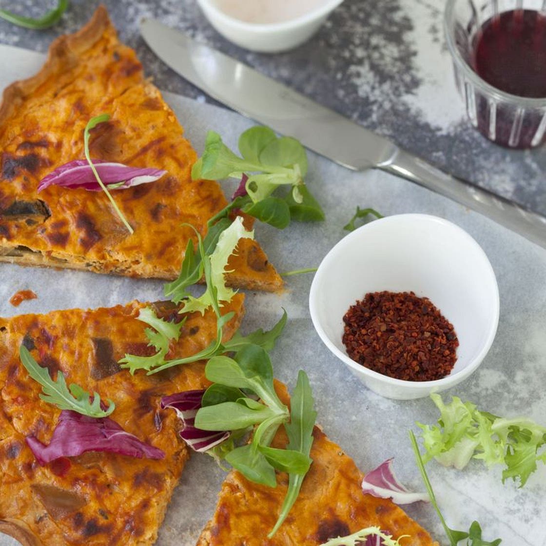 Quiche ratatouille et fromage blanc