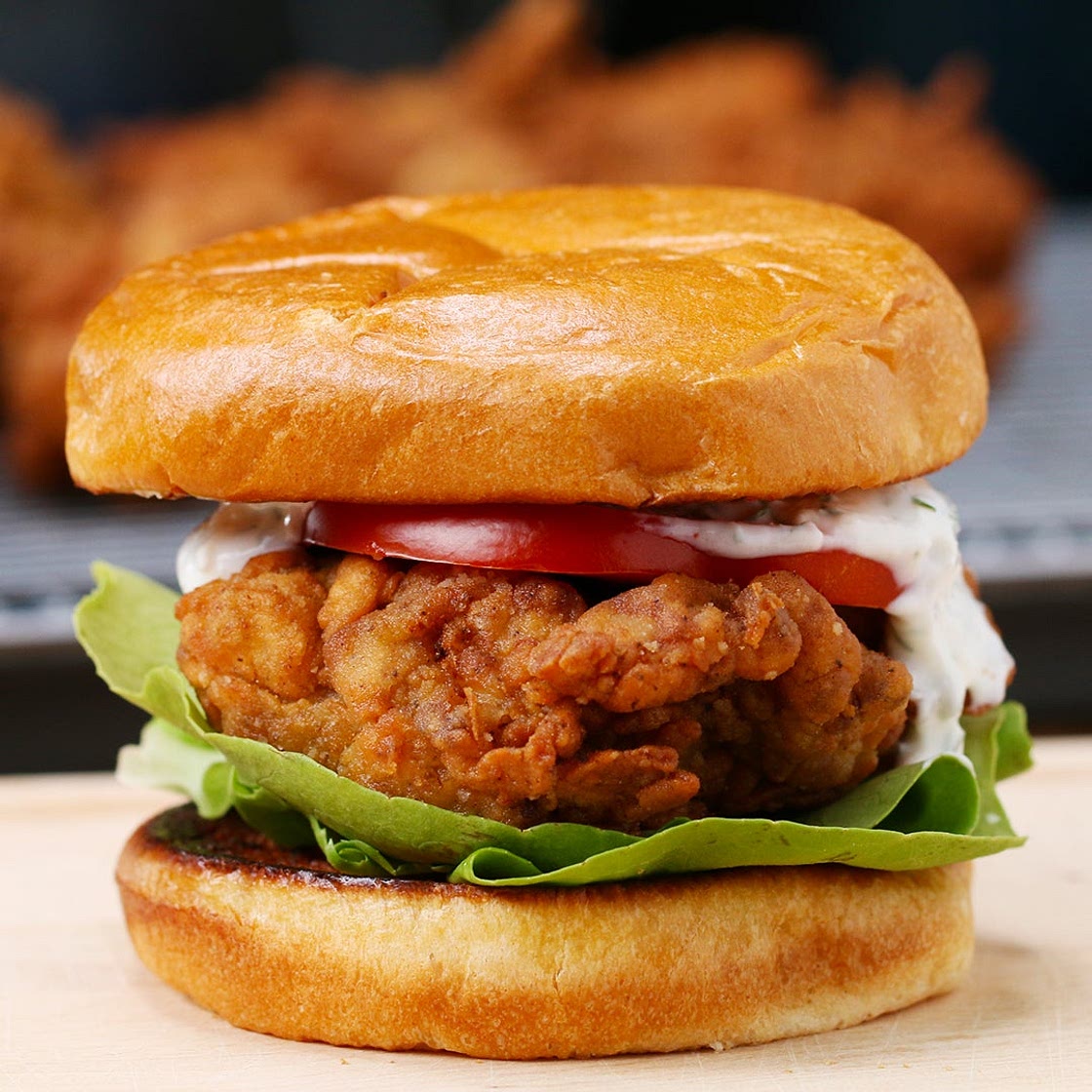Buttermilk Fried Chicken Sandwich Recipe by Tasty