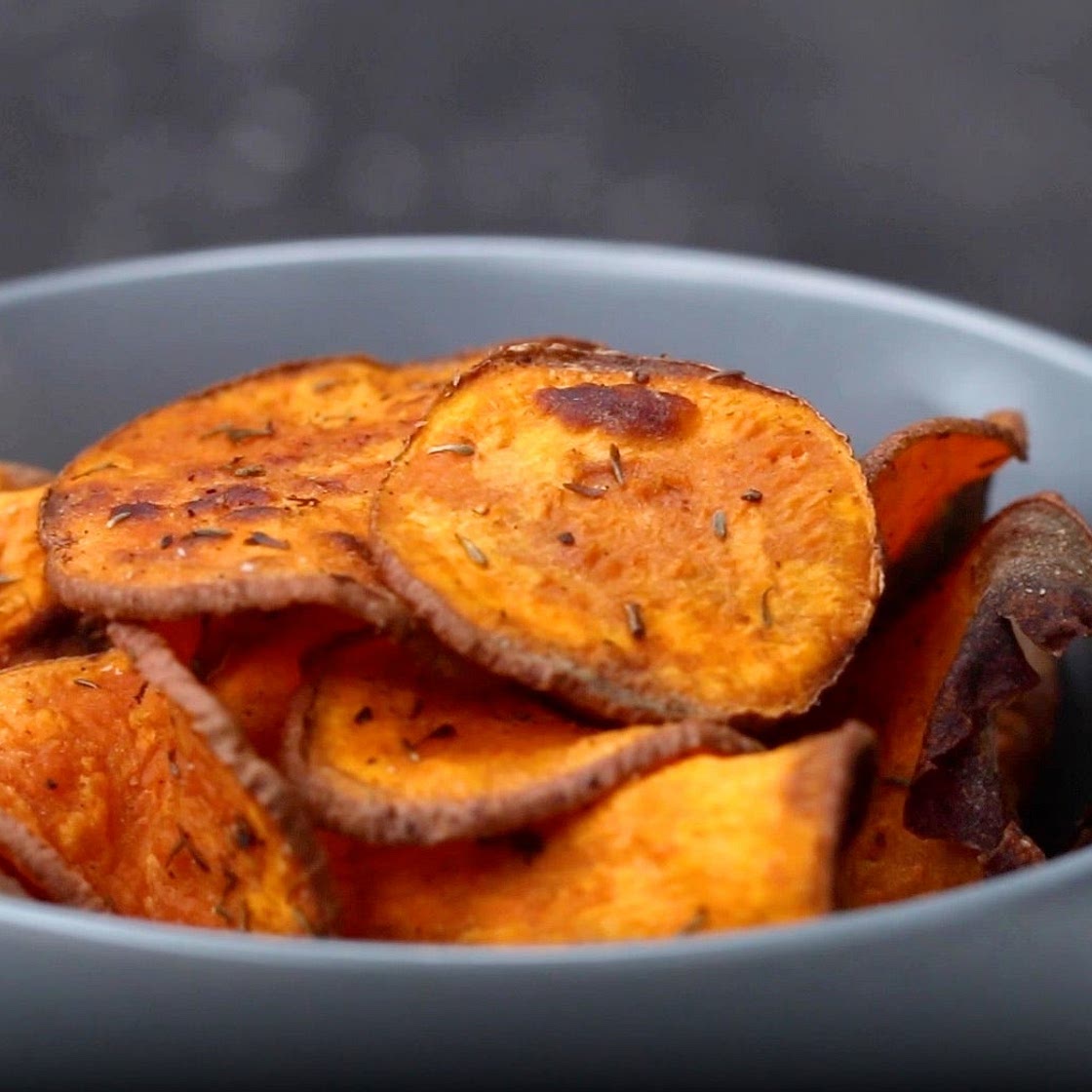 Air Fryer Sweet Potato Chips Recipe by Tasty