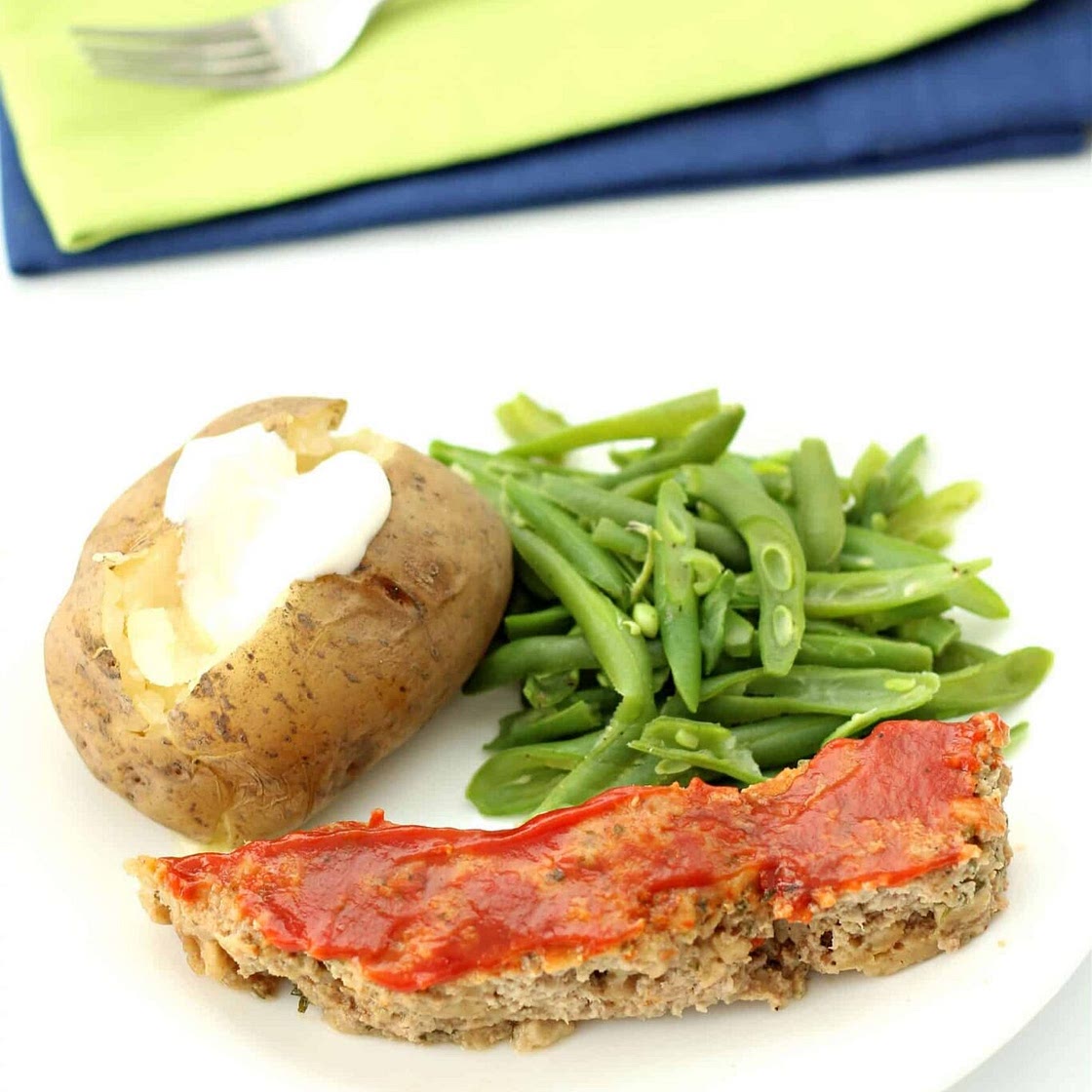 Instant Pot Meatloaf and Baked Potatoes