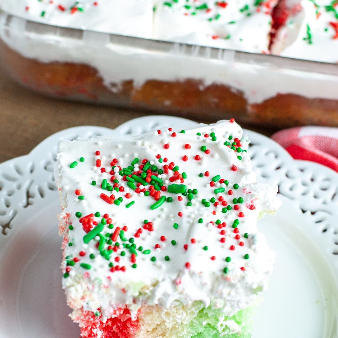 Holiday Jello Cake