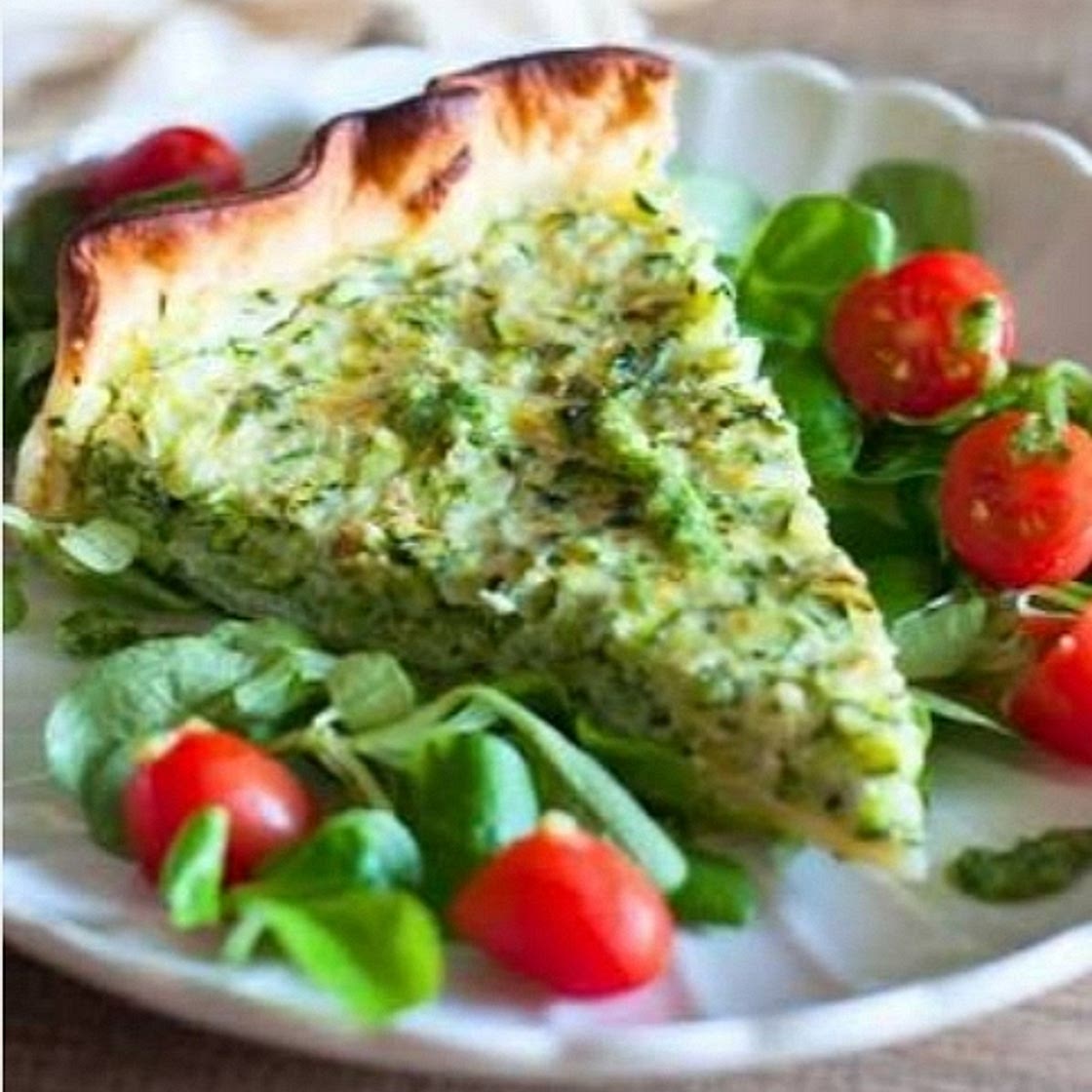 Quiche courgette fromage