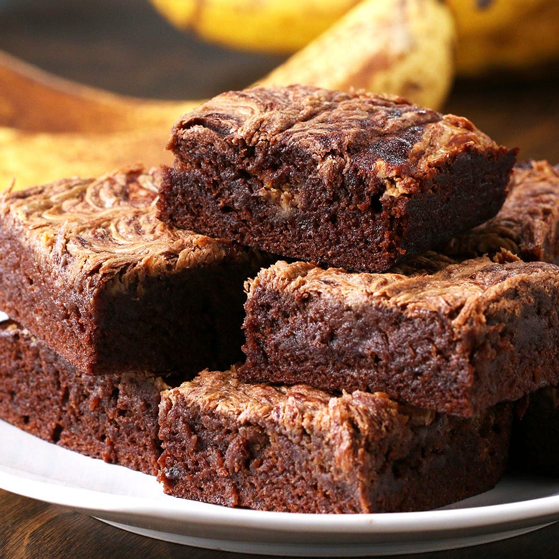Peanut Butter Banana Brownies Recipe by Tasty