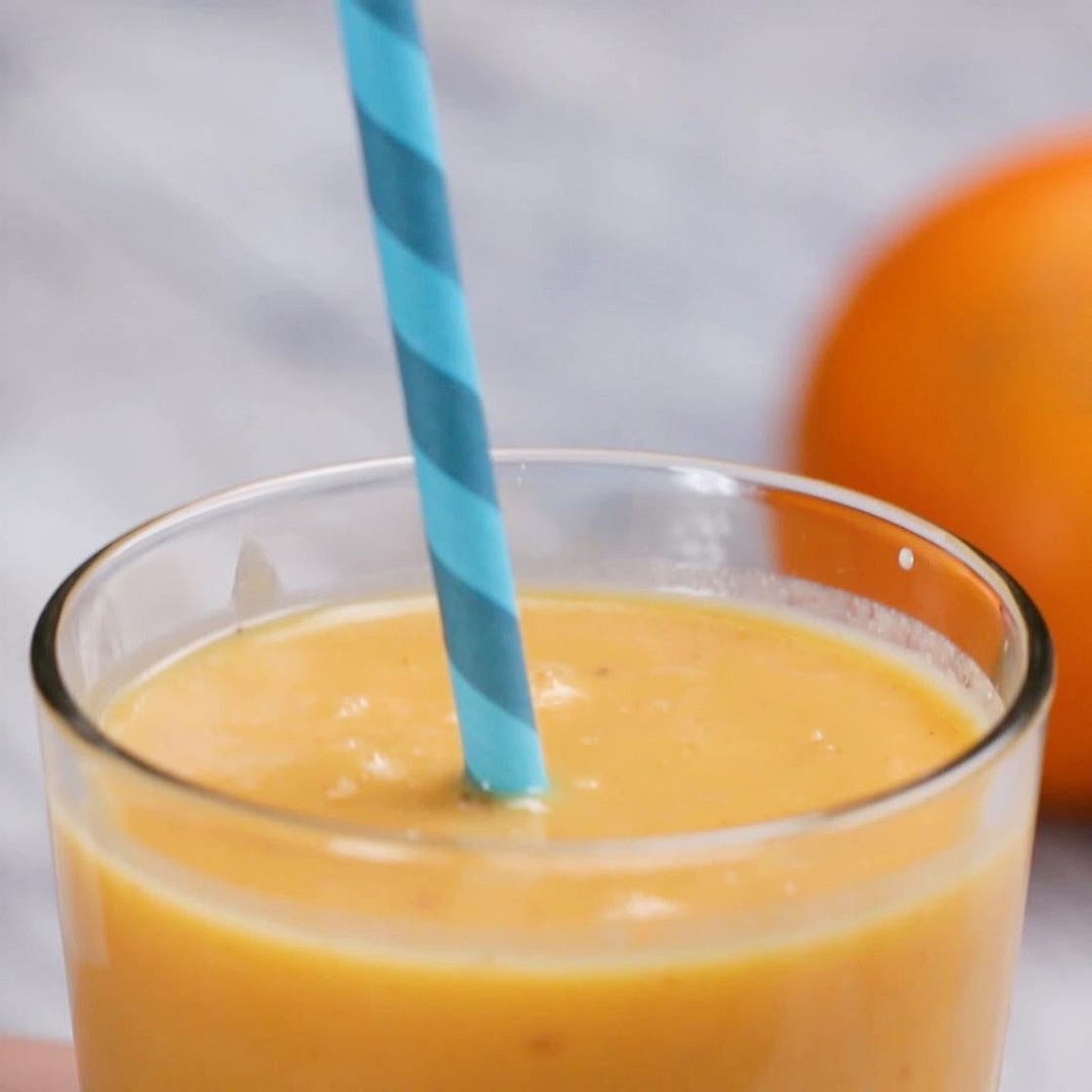Orange Peach Mango Smoothie Recipe by Tasty