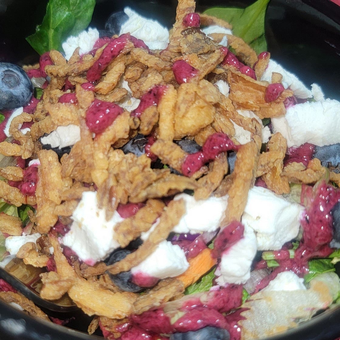 Blueberry Balsamic Salad Sugar Free