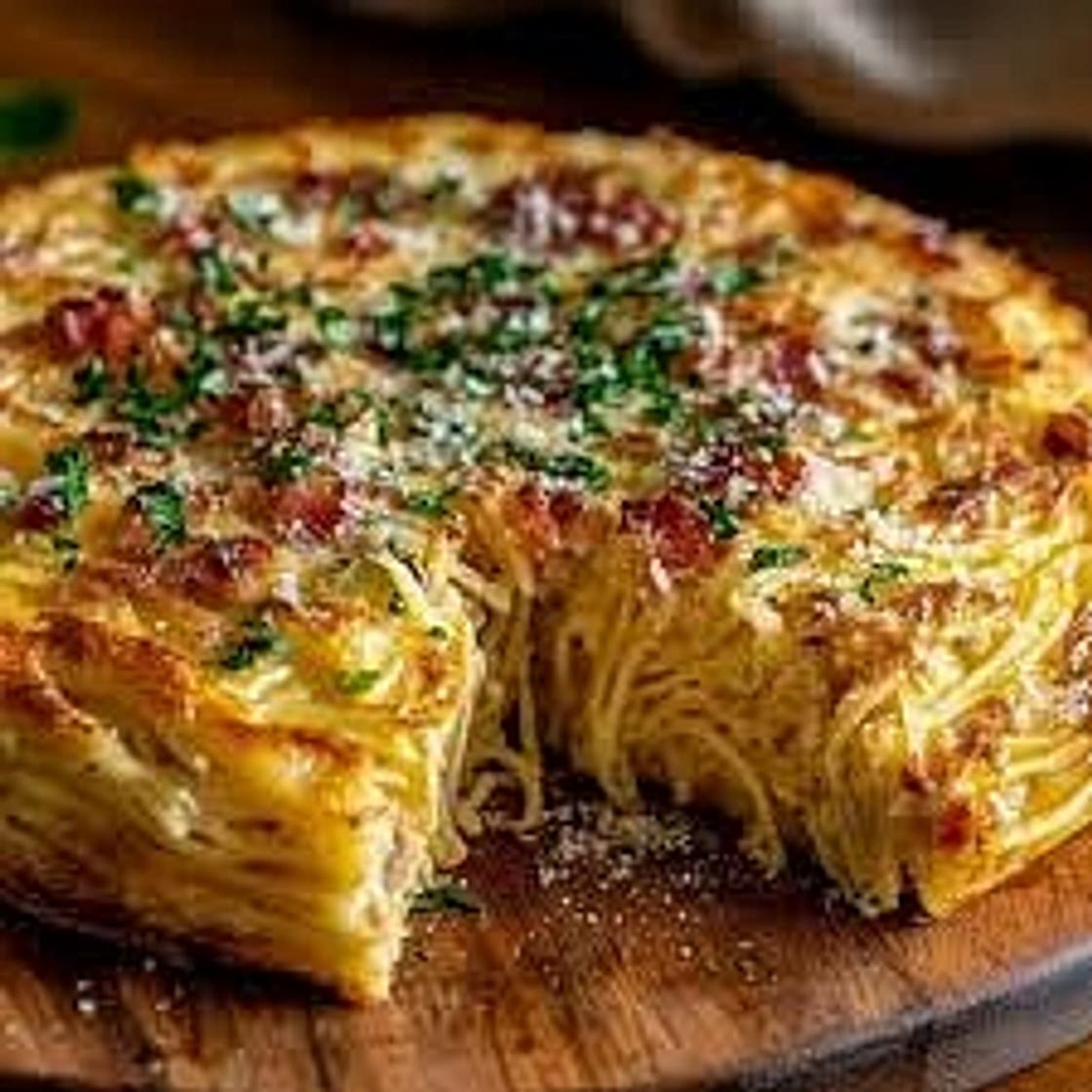 Frittata Di Spaghetti (Fried Spaghetti Pie)